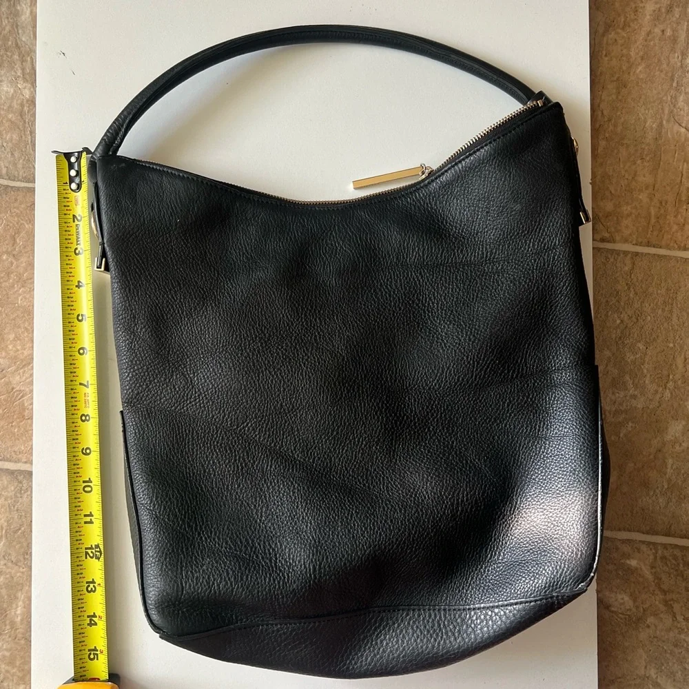 Whistles Black Leather Shoulder Bag